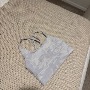 Lululemon Gray Camouflage Sports Bra